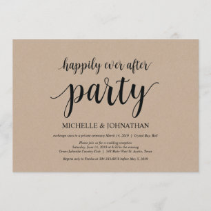 Fiesta de feliz para siempre, invitación de boda f