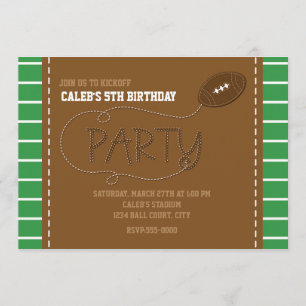 FIESTA DE FÚTBOL Cumpleaños Niños Invitación Tipog