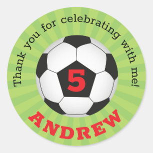 Fiesta de fútbol gracias a Pegatinas redondos