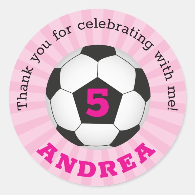 Fiesta de fútbol gracias Pegatinas rojos (Anverso)