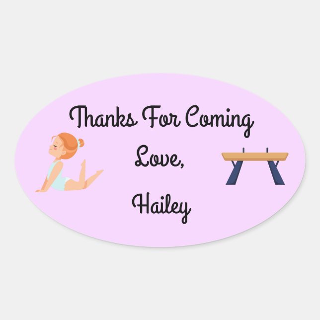 Fiesta De Gimnasia Gracias Pegatina (Anverso)