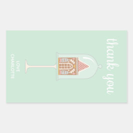 Fiesta de Gingerbread Gracias Pegatinas