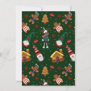 Fiesta de Gnominos de Jengibre de Navidad Adorable