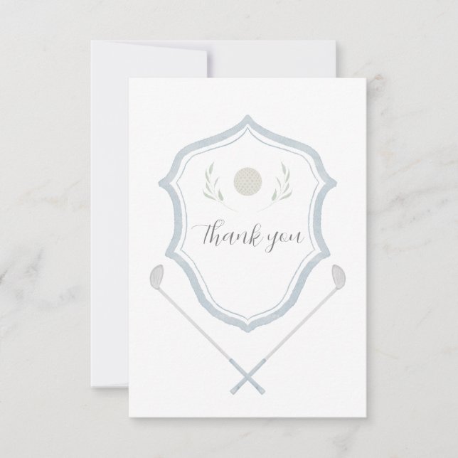 Fiesta de golf - Tarjeta de agradecimiento (Anverso)