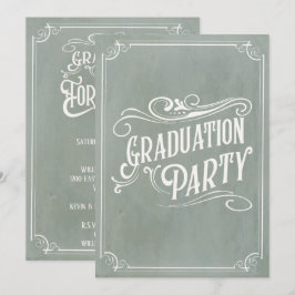 Fiesta de Grado de Invitación a Graduación de Vint