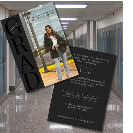 Fiesta de Graduación 1- Invitación de Foto Vertica