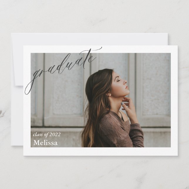 Fiesta de Graduación Invitación Open House Grad (Anverso)