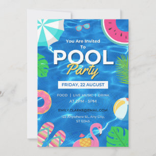 Fiesta de grupo de Guay   Invitación de cumpleaños