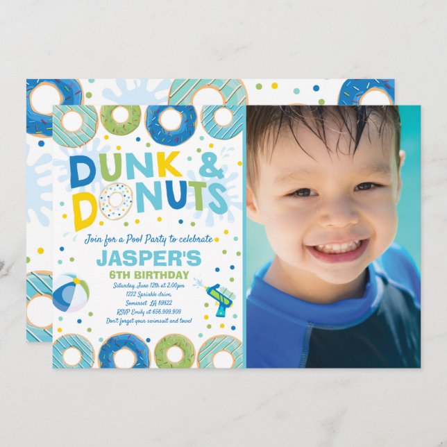 Fiesta De Grupo De Invitación A La Fiesta De Bille (Anverso / Reverso)