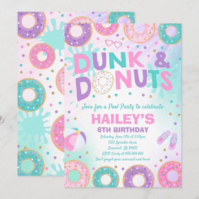 Fiesta De Grupo De Invitación A La Fiesta De Bille (Anverso / Reverso)