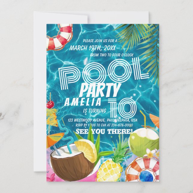 Fiesta de grupo | Invitación a la fiesta de cumple (Anverso)