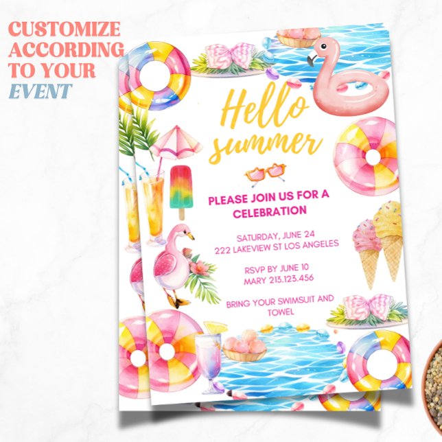 Fiesta de grupo | Invitación a la fiesta de verano (Subido por el creador)