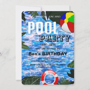 Fiesta de grupo Invitación de cumpleaños para na