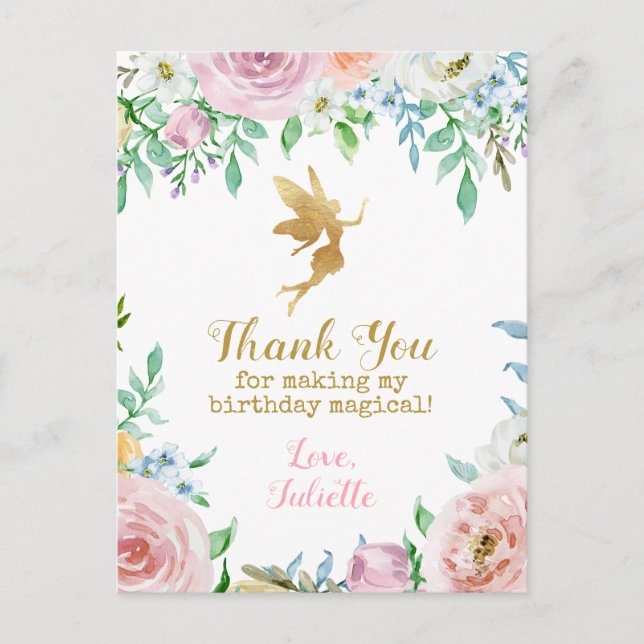 Fiesta de hadas gracias a las tarjetas postales (Anverso)
