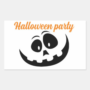 fiesta de halloween con disfraces de pegatinas