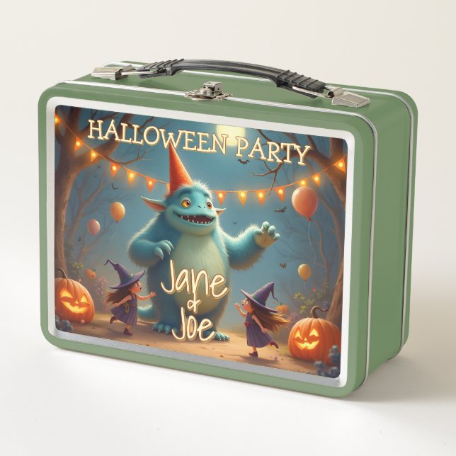 Fiesta de Halloween de Monstruo Feliz para Niños (Anverso)