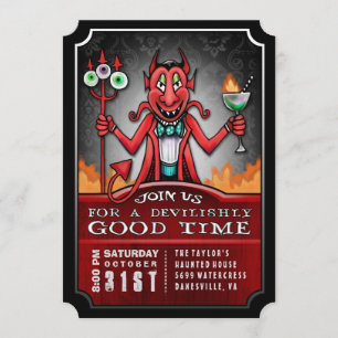 Fiesta de Halloween Invitación divertida