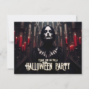 Fiesta de Halloween - Invitación gótica oscura