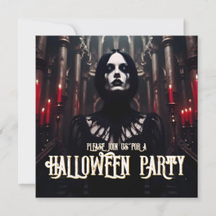Fiesta de Halloween – Invitación Gótica Oscura