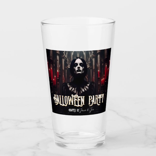 Fiesta de Halloween – Invitación Oscura Gótica (Anverso)