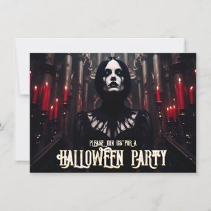 Fiesta de Halloween – Invitación oscura gótica
