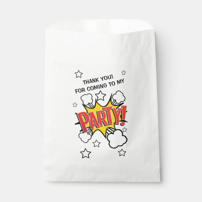 ¡FIESTA de historietas! Bolsa de papel (Anverso)