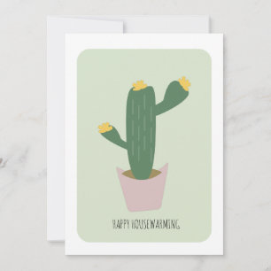 Fiesta de inauguración de casa Planta de cactus Ca