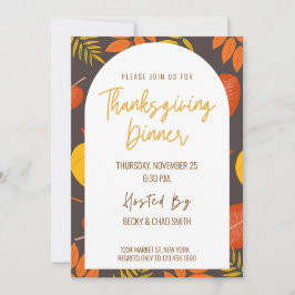 Fiesta de Invitación a la Cena de Día de Acción de