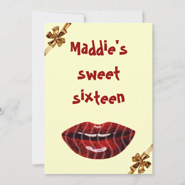 fiesta de invitación de cumpleaños (Anverso)