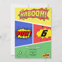 Fiesta de invitaciones a cumpleaños con temas de s