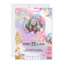 Fiesta de invitaciones de cumpleaños de Unicorn