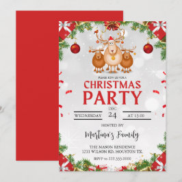 Fiesta de invitaciones para fiestas de navidades