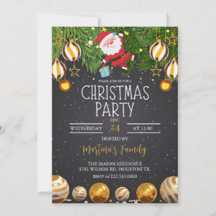 Fiesta de invitaciones para fiestas de navidades