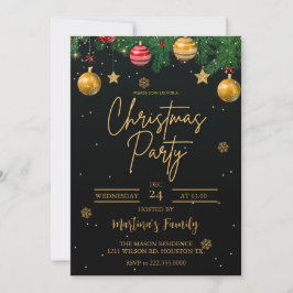 Fiesta de invitaciones para fiestas de navidades