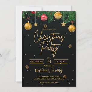 Fiesta de invitaciones para fiestas de navidades