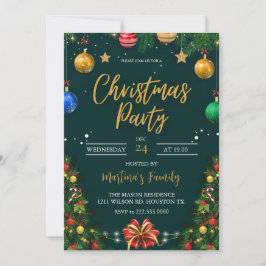 Fiesta de invitaciones para fiestas de navidades