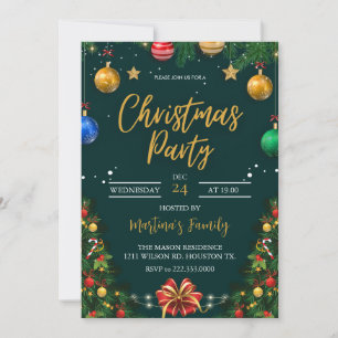 Fiesta de invitaciones para fiestas de navidades