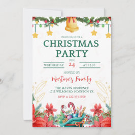 Fiesta de invitaciones para fiestas de navidades