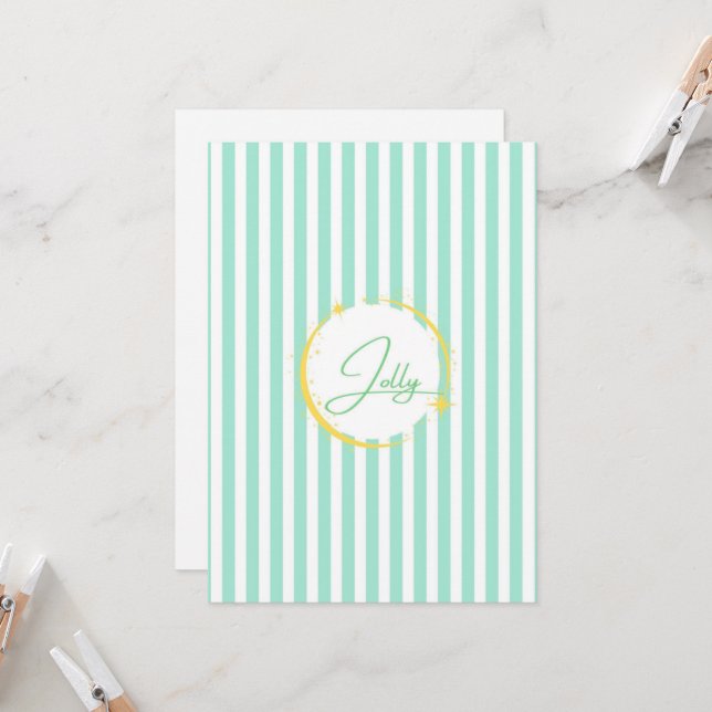 Fiesta de jolly de rayas azules y blancas (Anverso/Reverso In Situ)