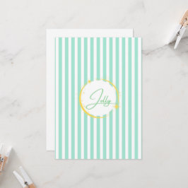 Fiesta de jolly de rayas azules y blancas