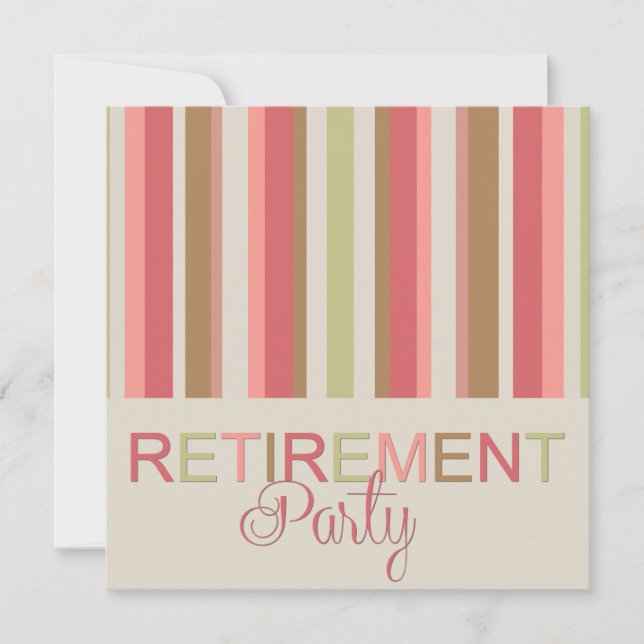 Fiesta de Jubilación Bandas de Invitación (Anverso)