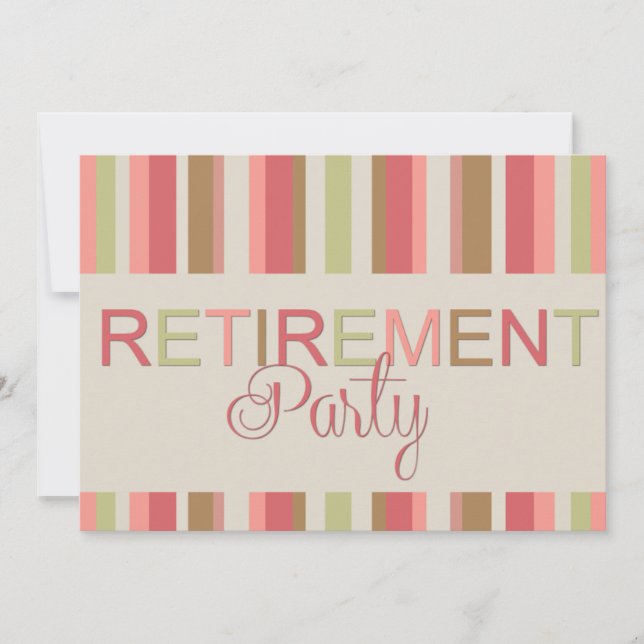 Fiesta de Jubilación Bandas de Invitación (Anverso)