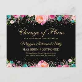 Fiesta de Jubilación Floral de Invitación Pospuest