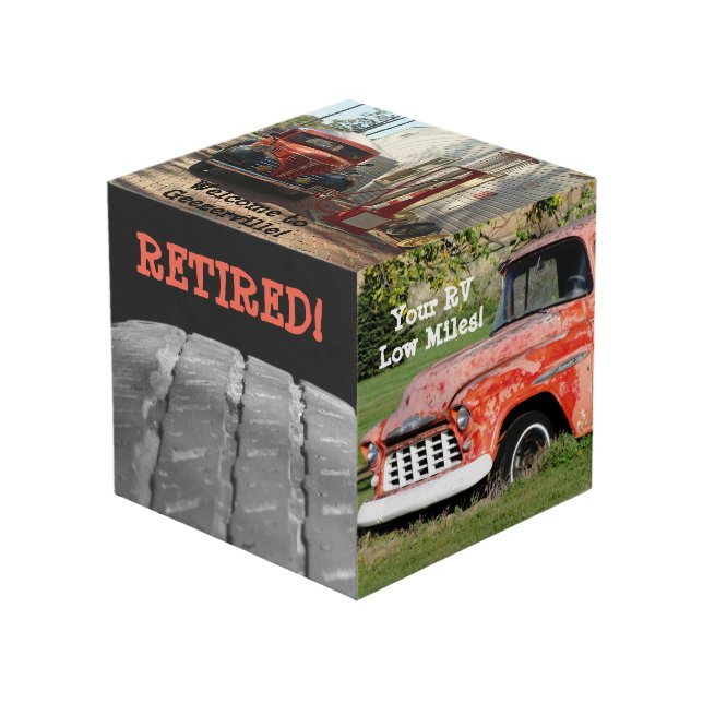 Fiesta de Jubilación Foto Cubo (Angulo Anverso)