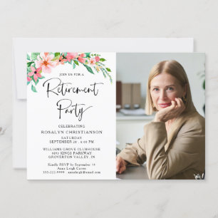 Fiesta de Jubilación guión de fotografía floral tr