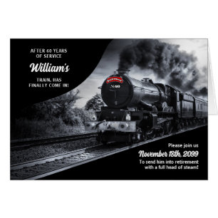 Fiesta de Jubilación Tema del tren ferroviario 60 