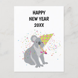 Fiesta de Koala - Tarjeta de Año Nuevo para festiv