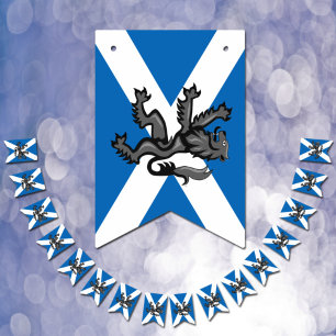 Fiesta de la bandera de Escocia, pancartas de Esco