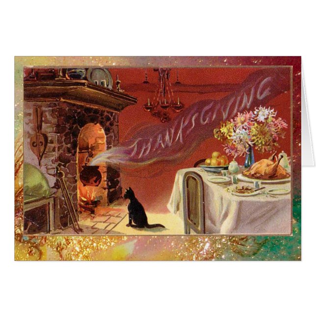 Fiesta de la cena de Acción de Gracias (Anverso (Horizontal))