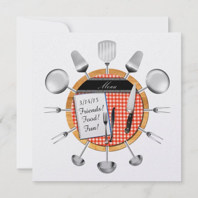 Fiesta de la cena / Invitación especial a la ocasi (Anverso)